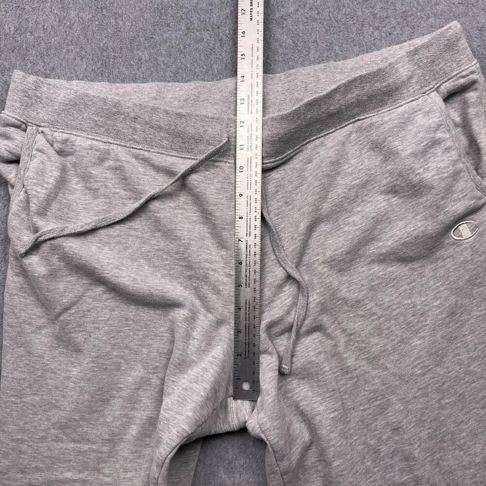 Champion Mens 2XL Gray Sweatpants‎ Jogger Tapered Leg Drawstring